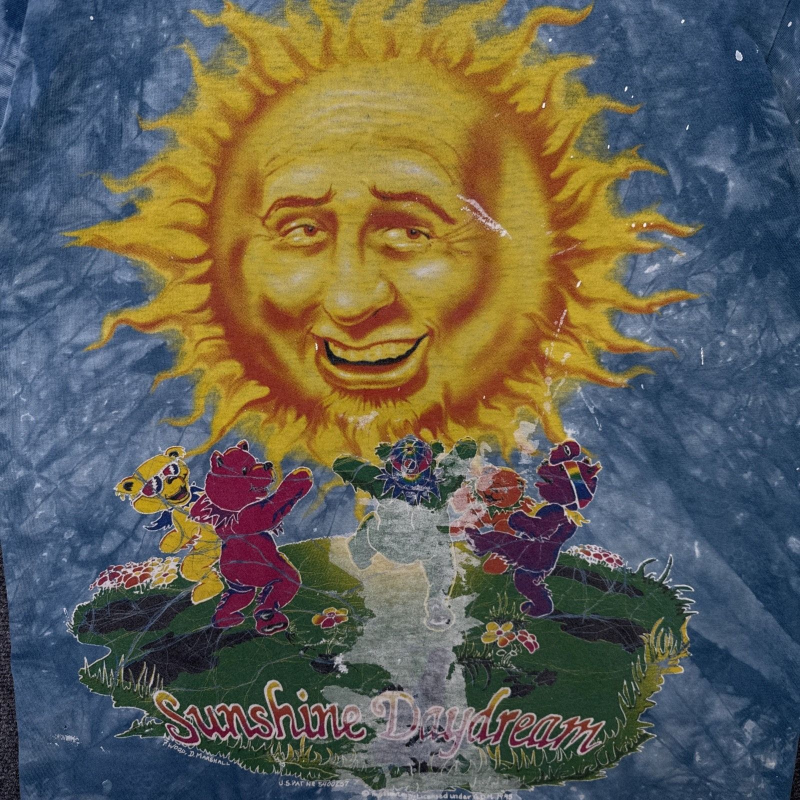 Grateful Dead Vintage Grateful Dead Shirt Mens Large Blue 90s Tie Dye Sun Size US L / EU 52-54 / 3 - 2 Thumbnail