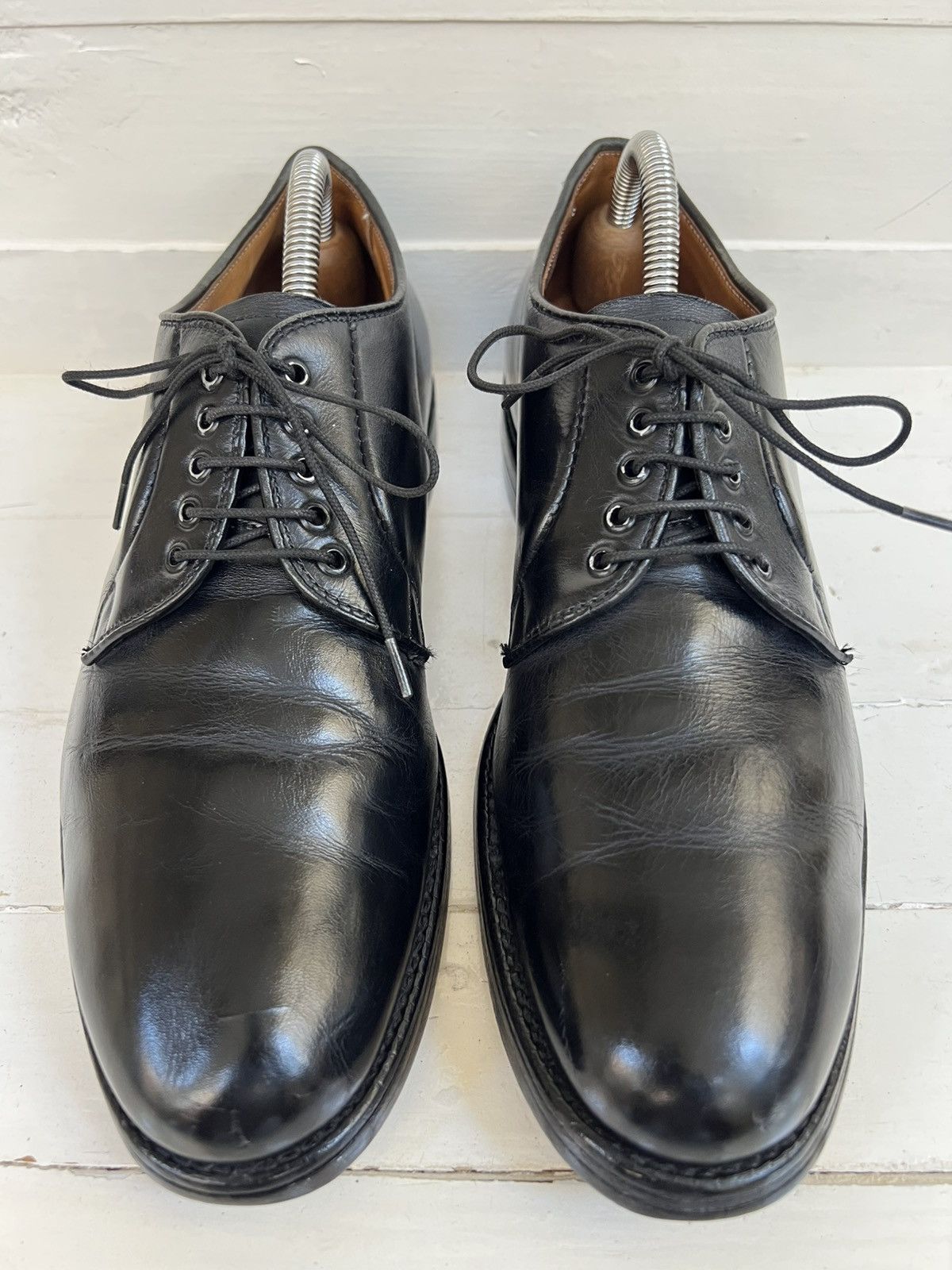 Brooks Brothers Brooks Brothers Oxfords Black Leather Derby Shoes Size US 7.5 / EU 40-41 - 2 Thumbnail