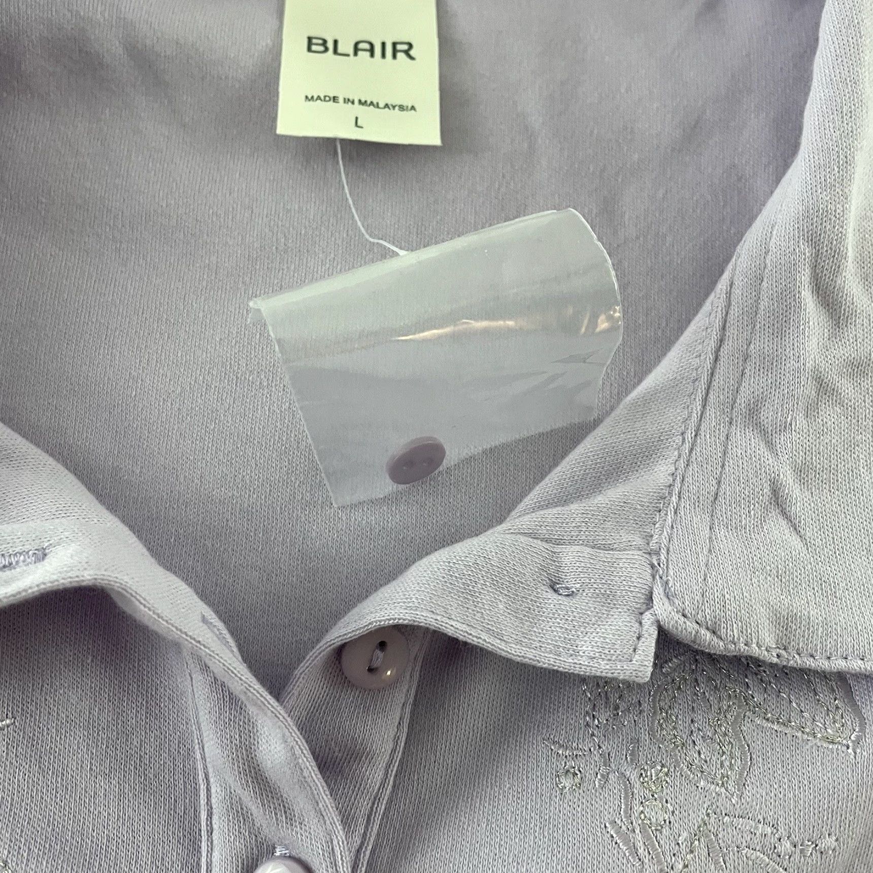 Blair VINTAGE Blair Embroidered Pullover Long Sleeve Top Women Large Purple Blouse Womens Blouse Blair Pullover Embroidered Long Sleeve Purple Large Size L / US 10 / IT 46 - 3 Thumbnail