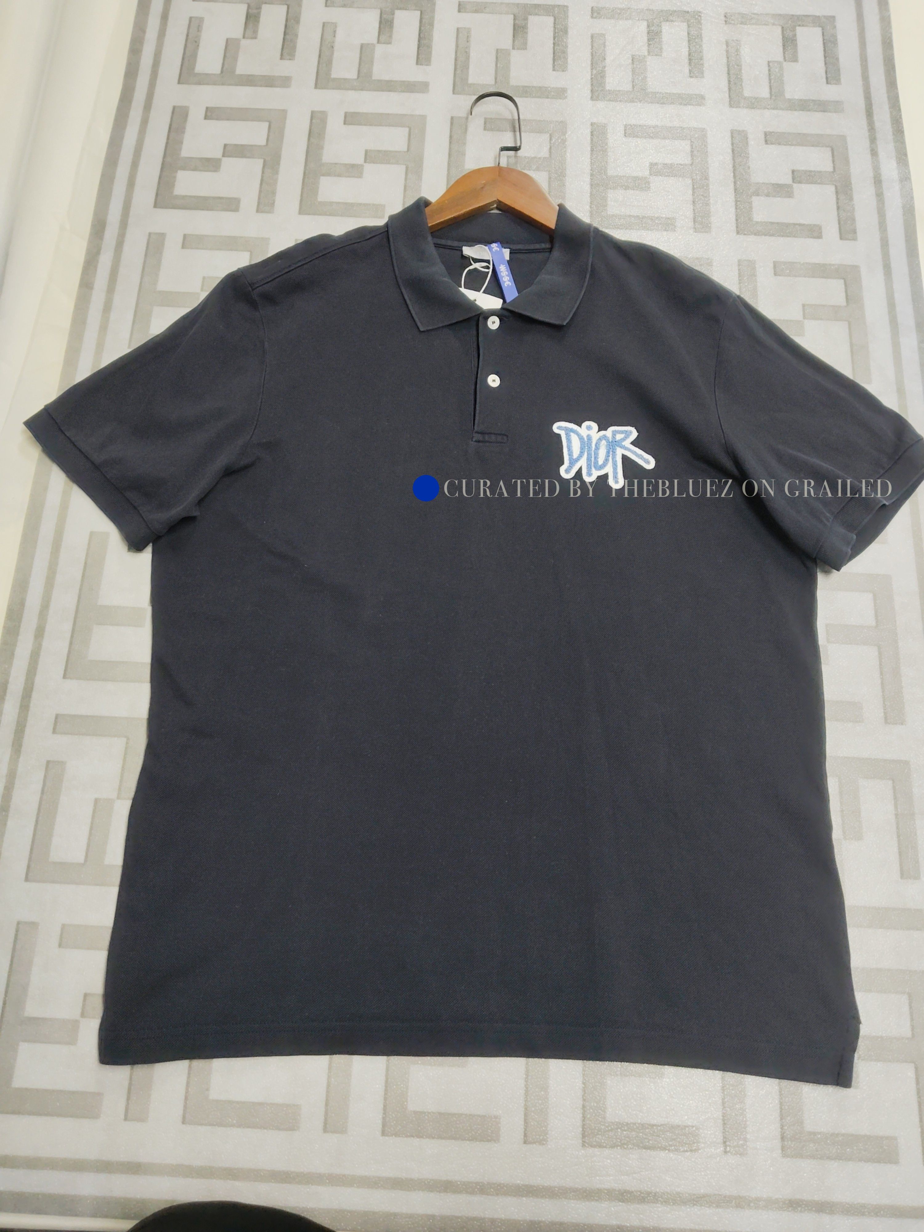 Dior Logo Patch Polo Shirt in Black Size US XXL / EU 58 / 5 - 1 Thumbnail