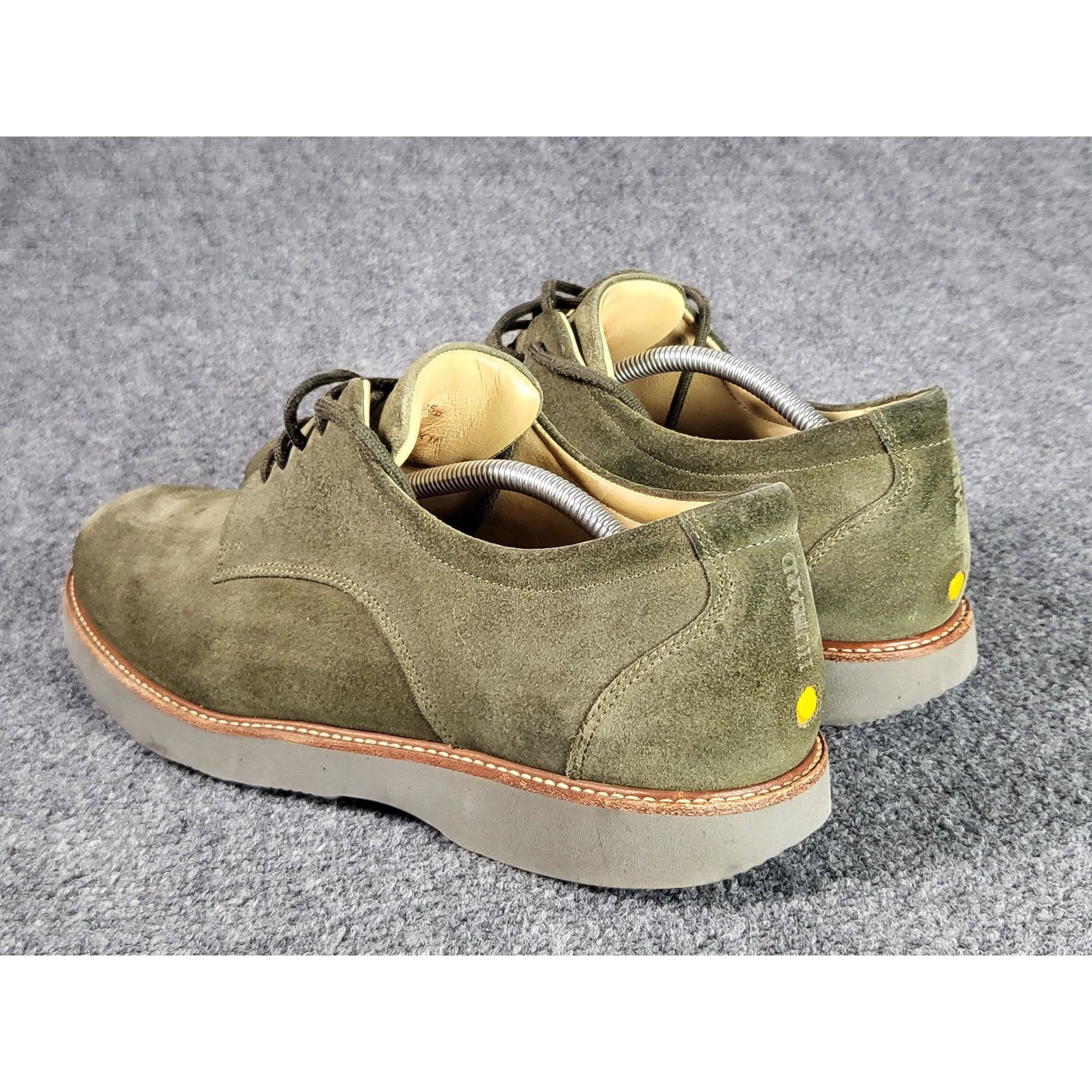 Samuel Hubbard Samuel Hubbard The Bucks Plain Toe Derby Men Sz 12 Green Nub Size US 12 / EU 45 - 2 Thumbnail