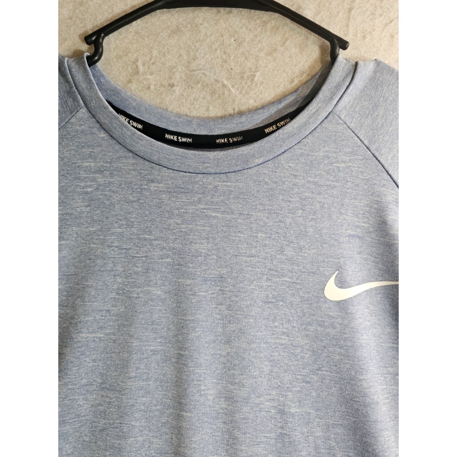 Nike NIKE Classic Dri-Fit Swim Shirt Short Sleeve UPF 40+ Blue Men's XL Size Shirt Beach UV-Protection Sports Swin DriFit Size US XL / EU 56 / 4 - 3 Thumbnail