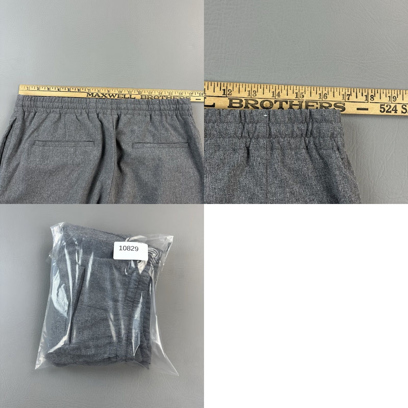 Zara Zara Comfort Jogger Mens XL Frosted Gray Stretch Drawstring Lounge Pants Regular Rise Slim Tapered Pockets Logo Size US 36 / EU 52 - 8 Thumbnail