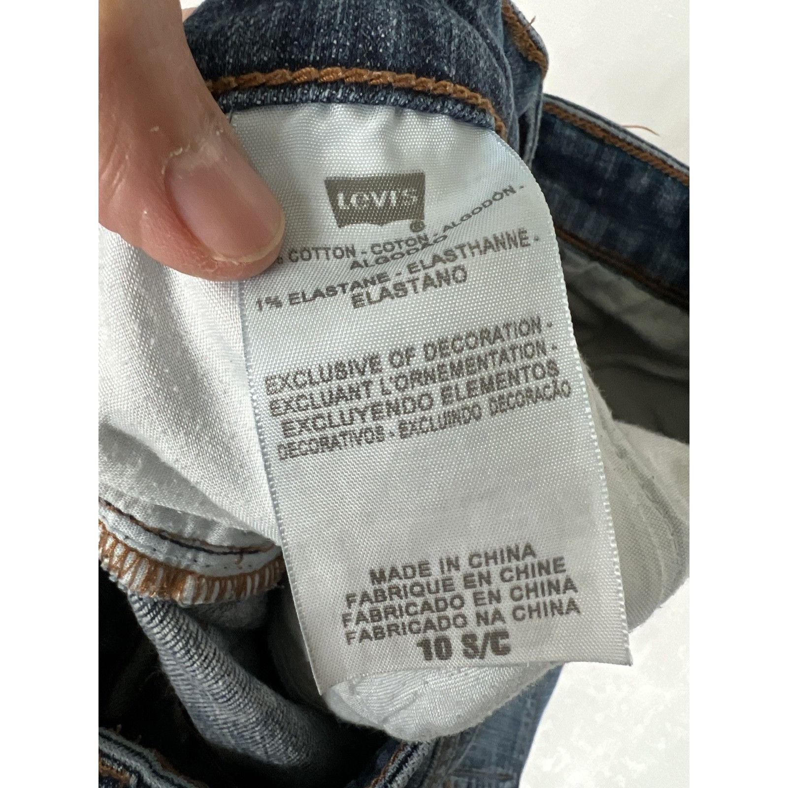 Levi's Levi's Jeans Women's 10S Blue Mid Rise Skinny 30x28 Stretch Size 30" / US 8 / IT 44 - 5 Thumbnail