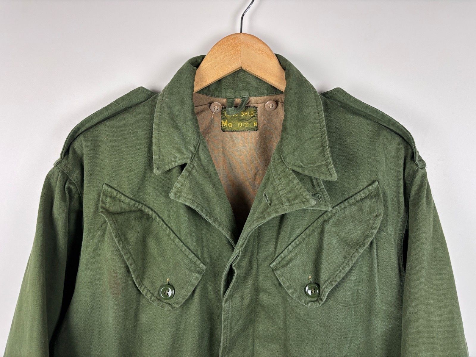 Other Vintage 1972 Dutch Military Army Field Jacket Green Size M Size US M / EU 48-50 / 2 - 2 Thumbnail