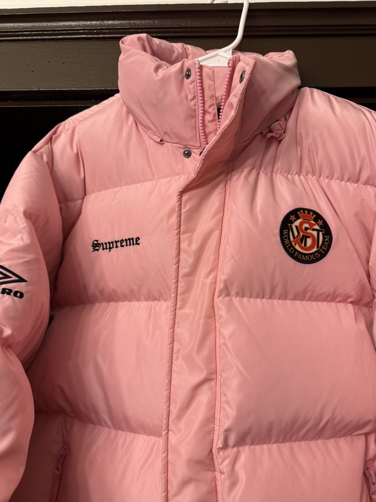 Supreme Supreme Umbro Puffer Jacket Pink Size Large Size US L / EU 52-54 / 3 - 4 Thumbnail