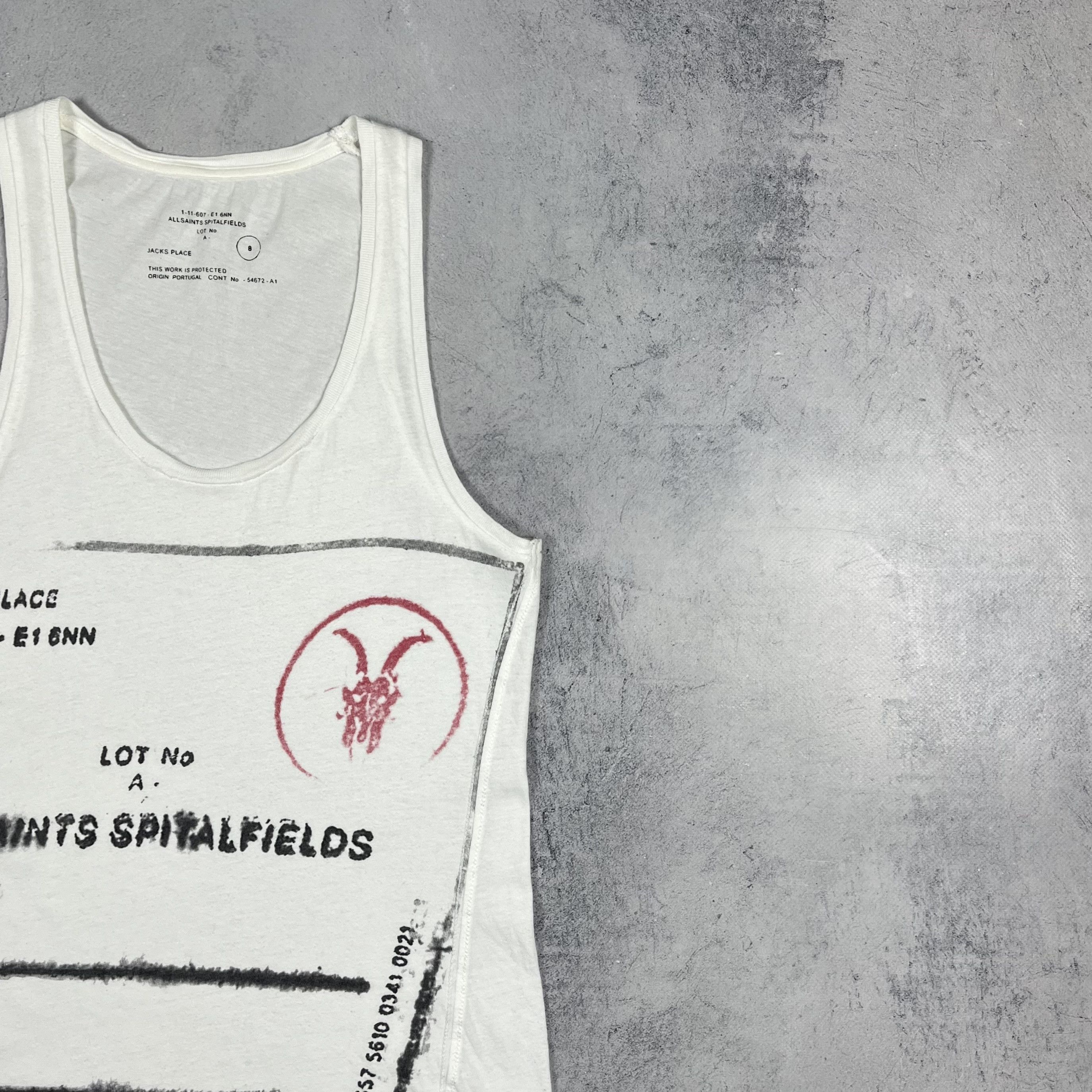Allsaints Ladies AllSaints Bled Stamp Y2K Art Sleeveless Tank Top Size M / US 6-8 / IT 42-44 - 3 Thumbnail