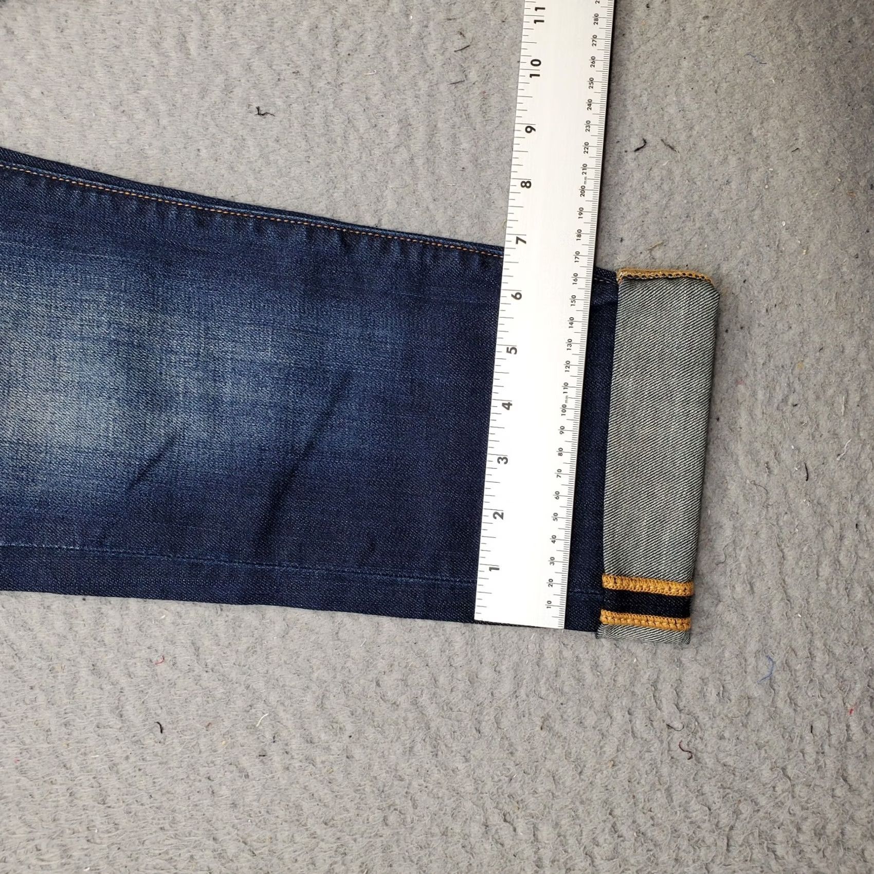 Lucky Brand Lucky Brand Cropped Jeans Women 0/25 Blue Whiskered Faded Dark Wash Cuffed Hem Jeans Women XS-0/25 Blue Whiskered Cuffed Hem Size 25" / US 0 / IT 36 - 5 Thumbnail