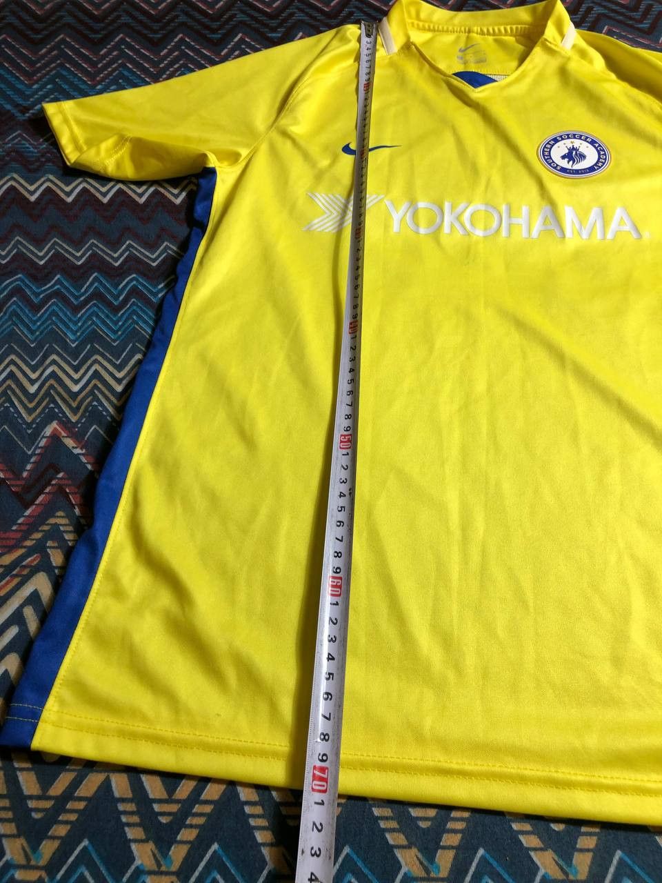 Nike T-Shirt yellow Y2K big logo YOKOHAMA Vintage Nike Jerseys Size US M / EU 48-50 / 2 - 10 Thumbnail