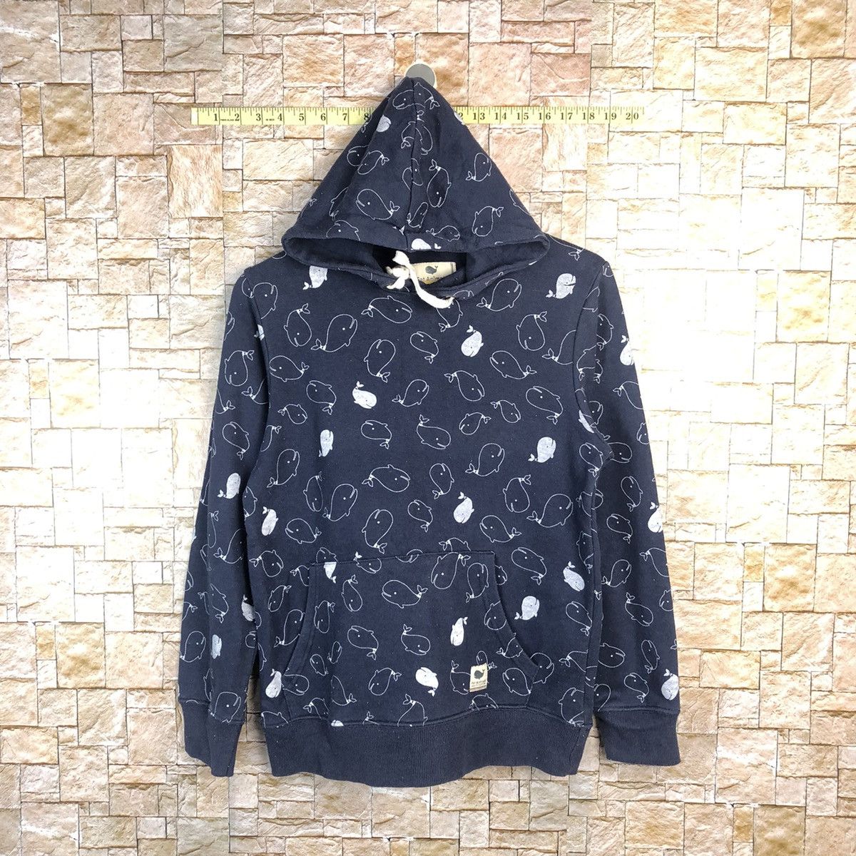 Japanese Brand Fat Animals wheel fullprint Dark Blue Hoodie #A474 Size US S / EU 44-46 / 1 - 1 Thumbnail