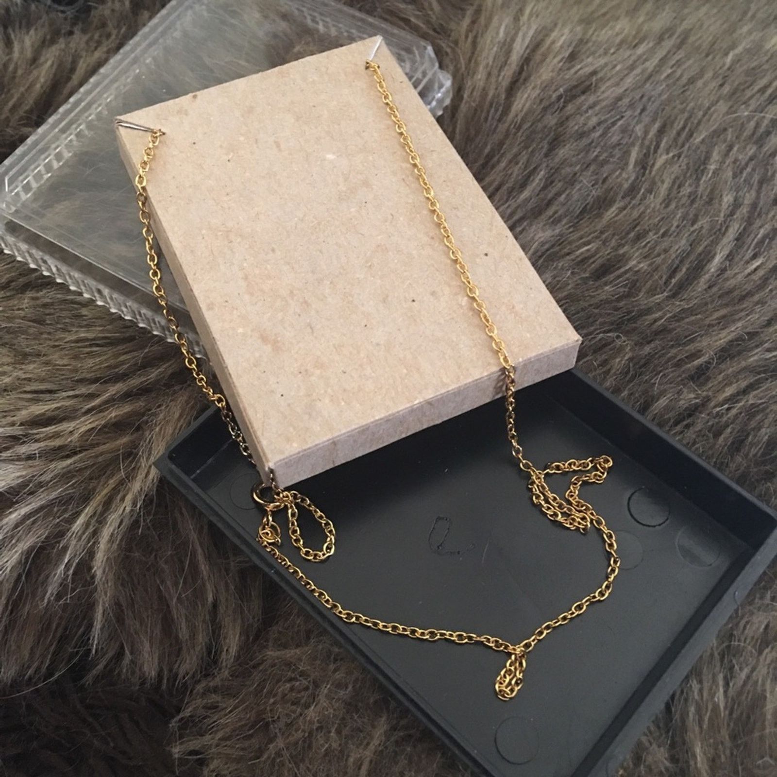 Vintage Vintage 70s new old stock faux ruby gold necklace Size ONE SIZE - 5 Thumbnail