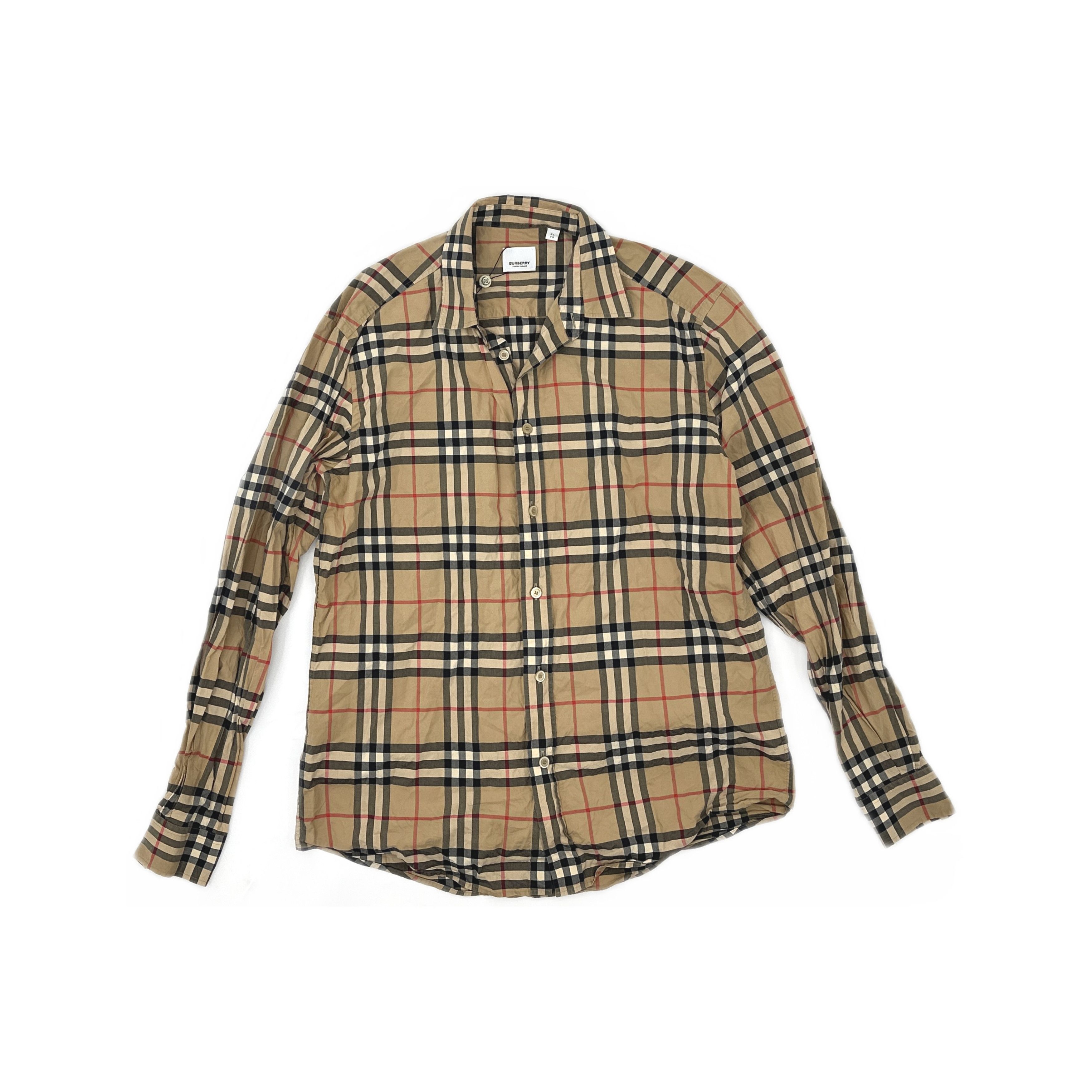 Burberry Burberry Vintage Check Button Up Shirt Size XL Size US XL / EU 56 / 4 - 1 Thumbnail