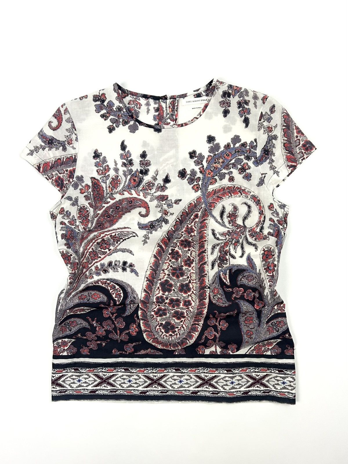 Isabel Marant Etoile Isabel Marant Étoile Tullya Blouse Paisley Cotton Top M Size M / US 6-8 / IT 42-44 - 1 Thumbnail