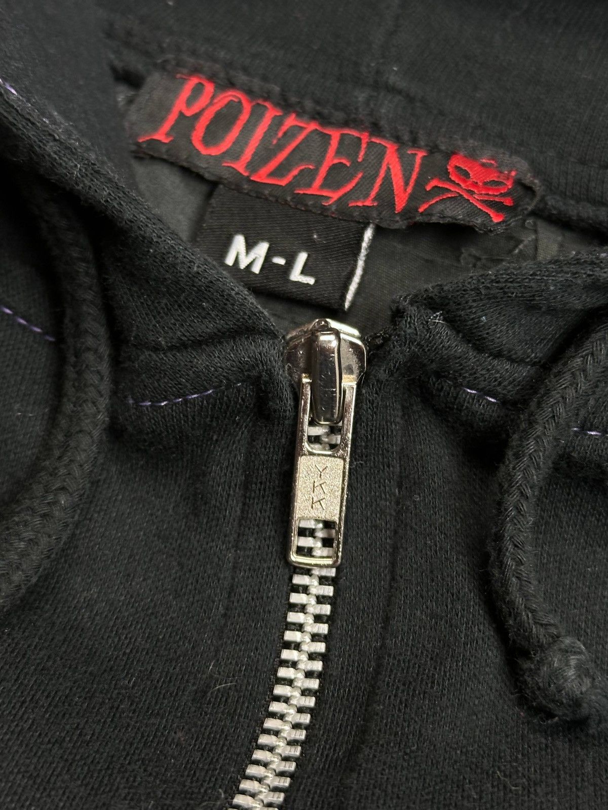 Japanese Brand Vintage Poizen Avantgarde Punk Rave Grunge Piercing Hoodie M Size US M / EU 48-50 / 2 - 4 Thumbnail