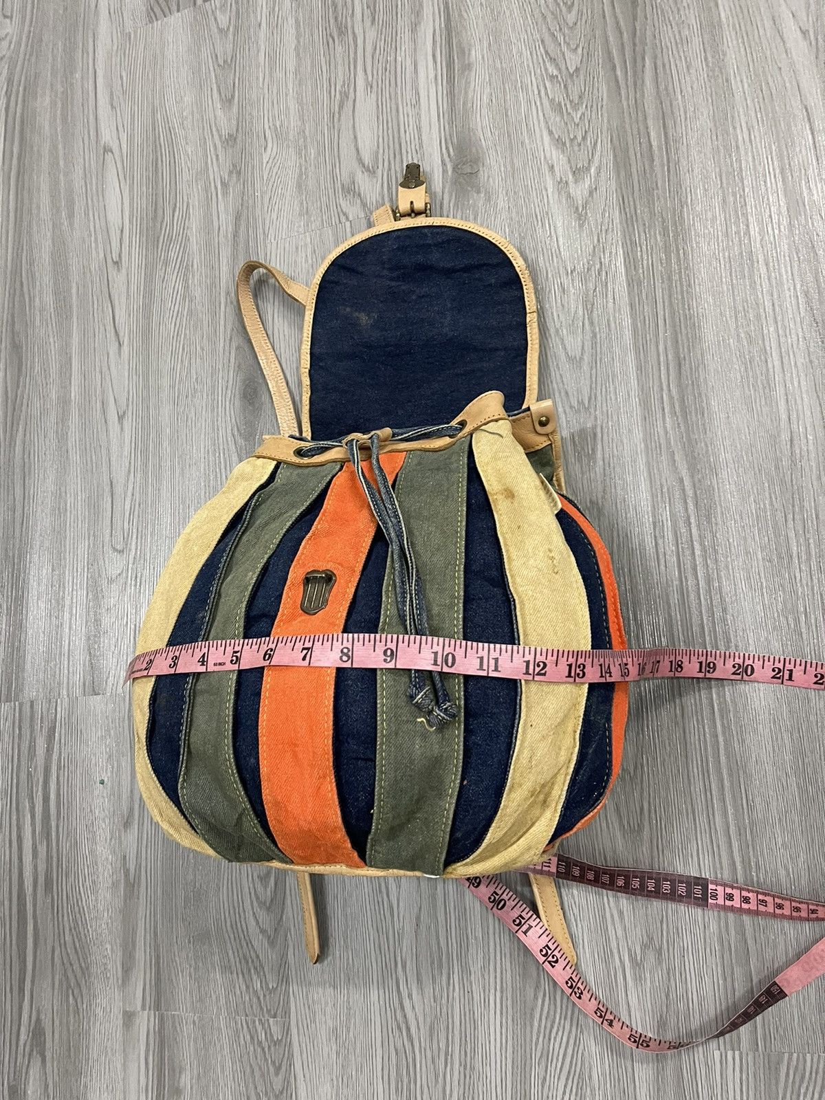 Japanese Brand × Vintage Japan denim Pumpkin Rucksack Bag Size ONE SIZE - 18 Thumbnail
