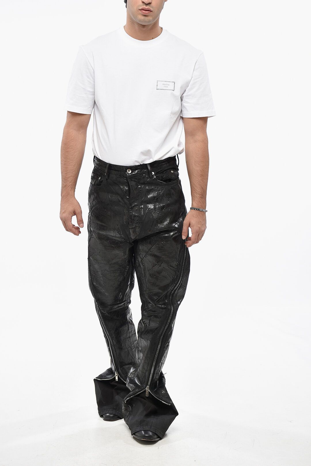 Rick Owens og1mm1025 Bolan Banana Jeans in Black Size US 31 - 5 Thumbnail