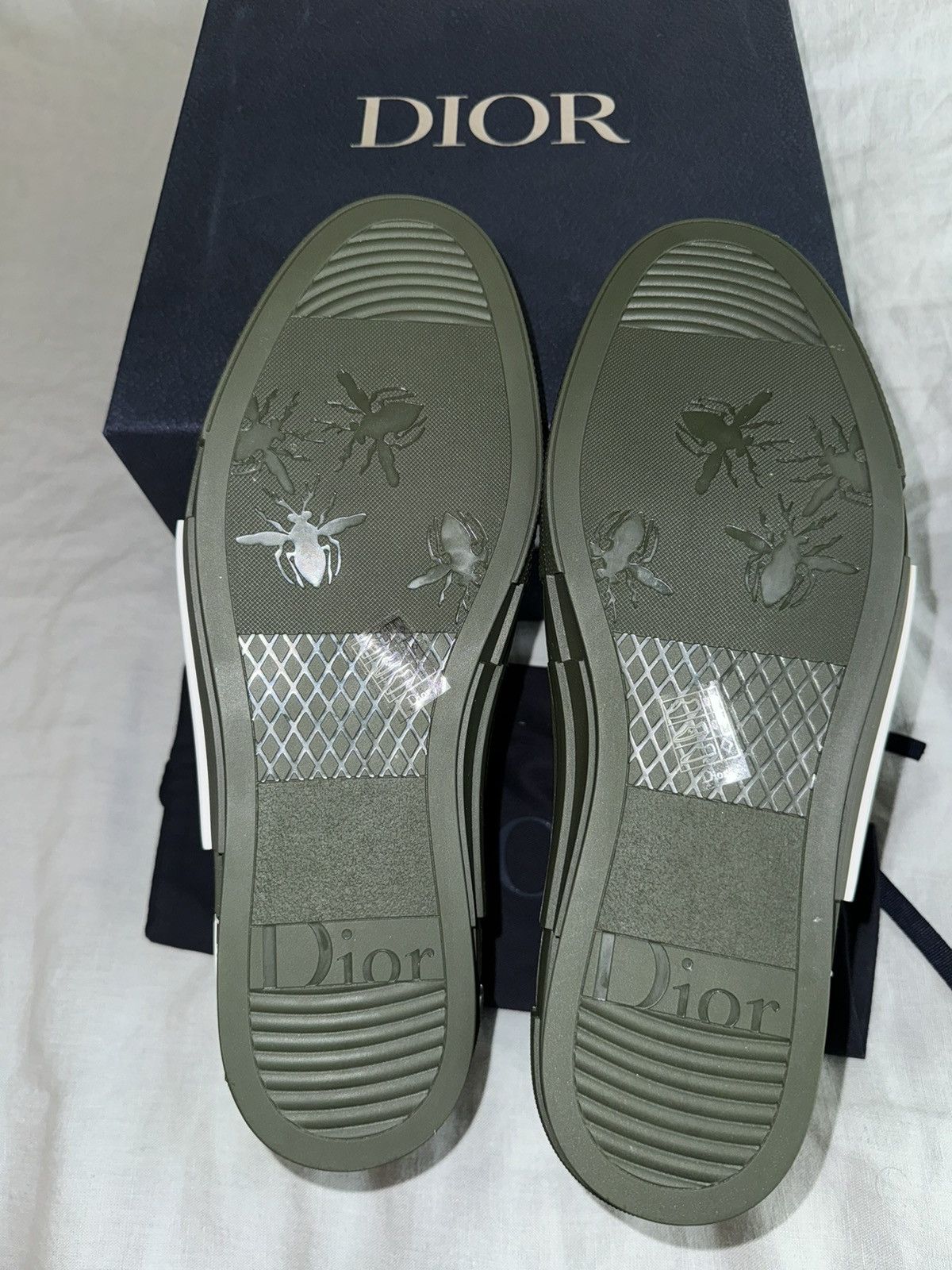 Dior RARE Dead stock! Dior B23 High Oblique - Olive - US12/EU45 Size US 12 / EU 45 - 6 Thumbnail