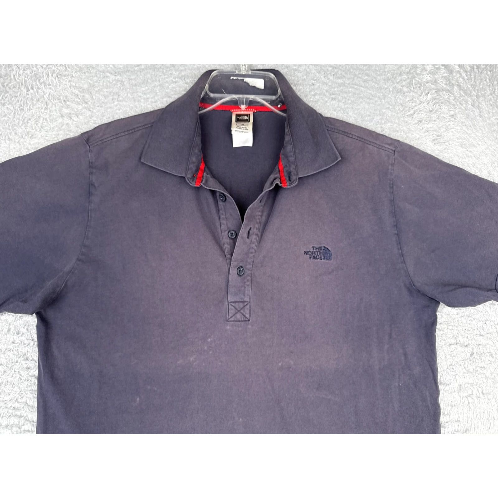 The North Face The North Face Polo Shirt Mens Large Gray Cotton Logo Casual Short Sleeve Size US L / EU 52-54 / 3 - 4 Thumbnail