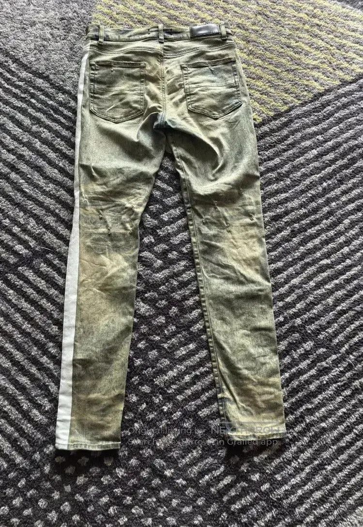 Amiri Sz 33 Amiri Side Stripe Distressed Denim. Size US 33 - 2 Thumbnail