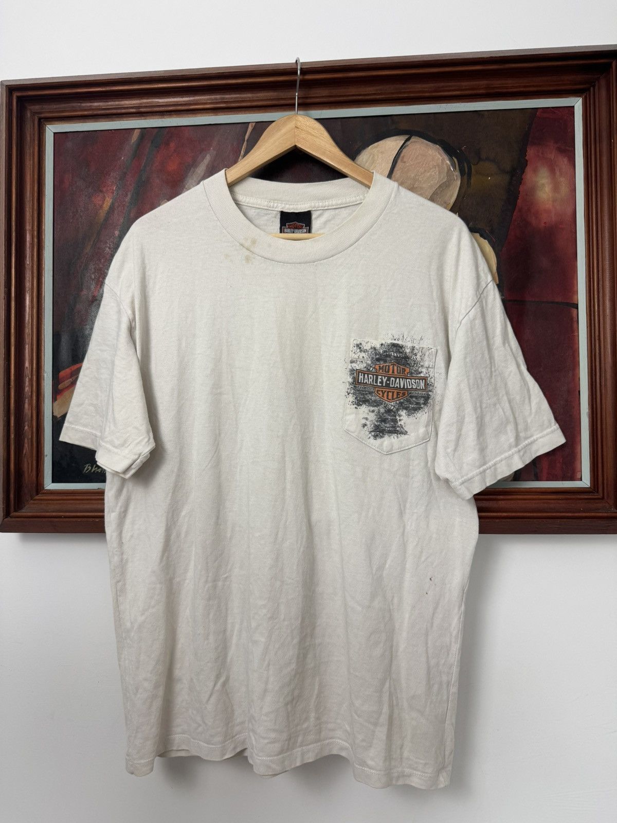 Harley Davidson Harley Davidson Vintage Y2k Tee Motor Cycles Racing Rare Size US L / EU 52-54 / 3 - 1 Thumbnail