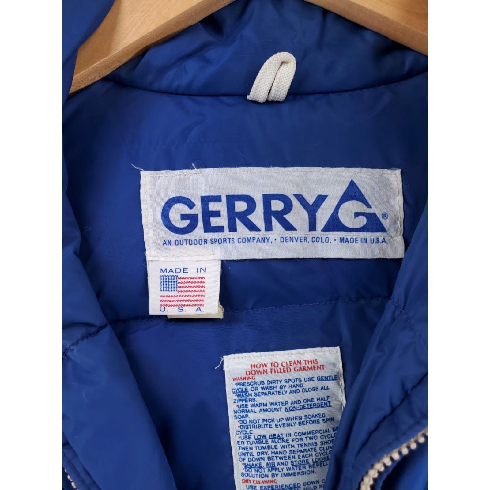 Vintage Gerry VTG Down Puffer Full Zip Jacket Blue Ski Snowboard Mens XL Size US XL / EU 56 / 4 - 3 Thumbnail