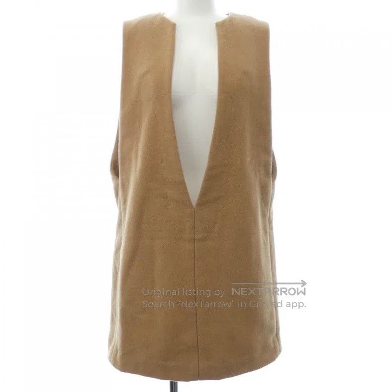 Hermes Hermes Camel hair V-neck top Size XS / US 0-2 / IT 36-38 - 1 Thumbnail
