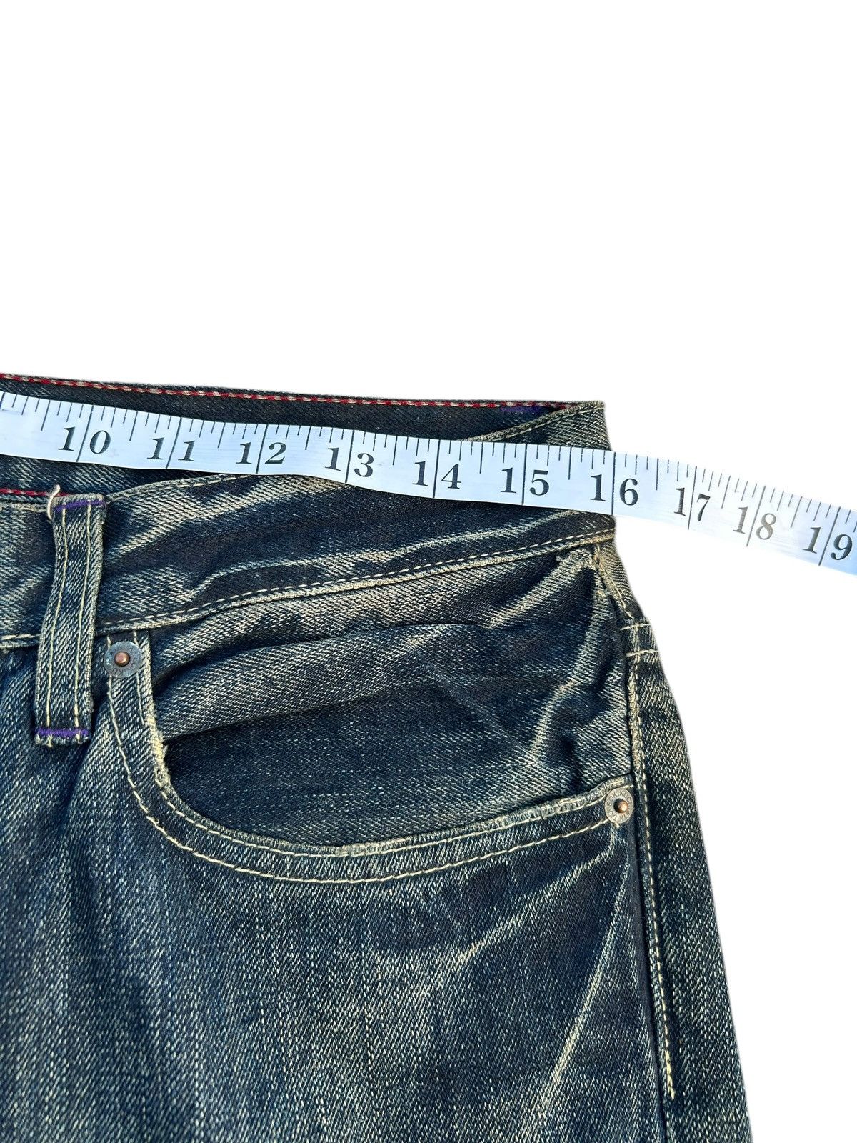 Kapital Vintage Takeo Kikuchi Japanese Distressed Denim Jeans Size US 32 / EU 48 - 15 Thumbnail