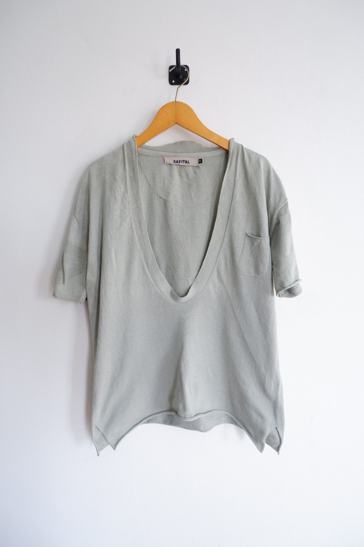 Vintage Kapital Knit V neck T shirt