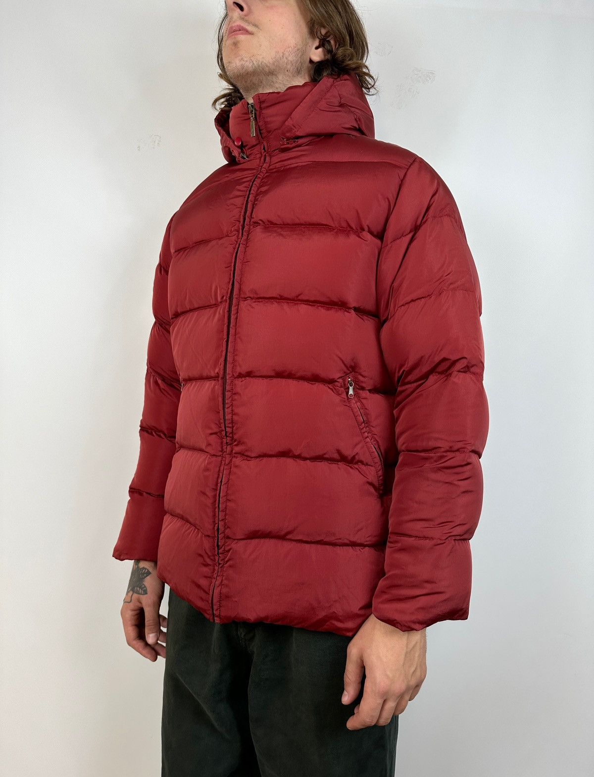 Moncler Vintage Moncler Nylon/Down Burgundy Puffer Jacket Size US L / EU 52-54 / 3 - 1 Thumbnail