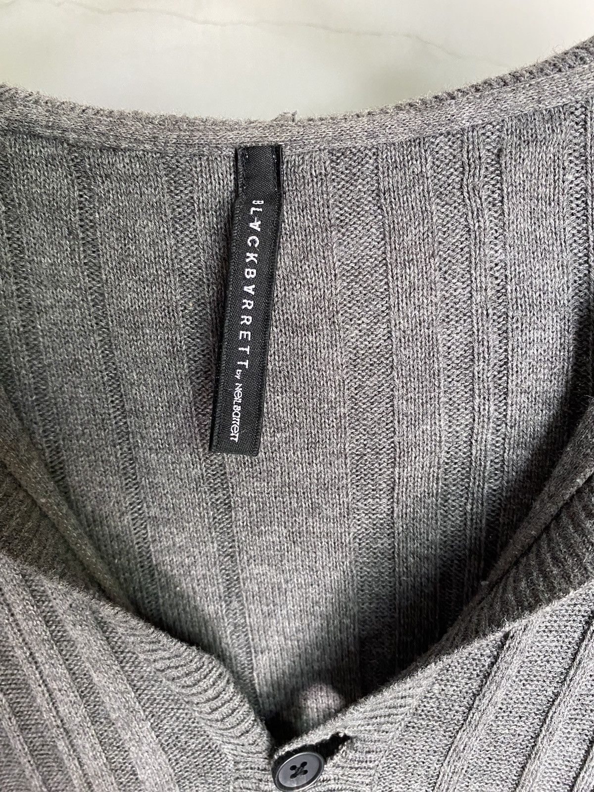 Neil Barrett BLACKBARRETT By Neil Barrett Dark Gray Knit Hoodie Cardigan Size US M / EU 48-50 / 2 - 3 Thumbnail