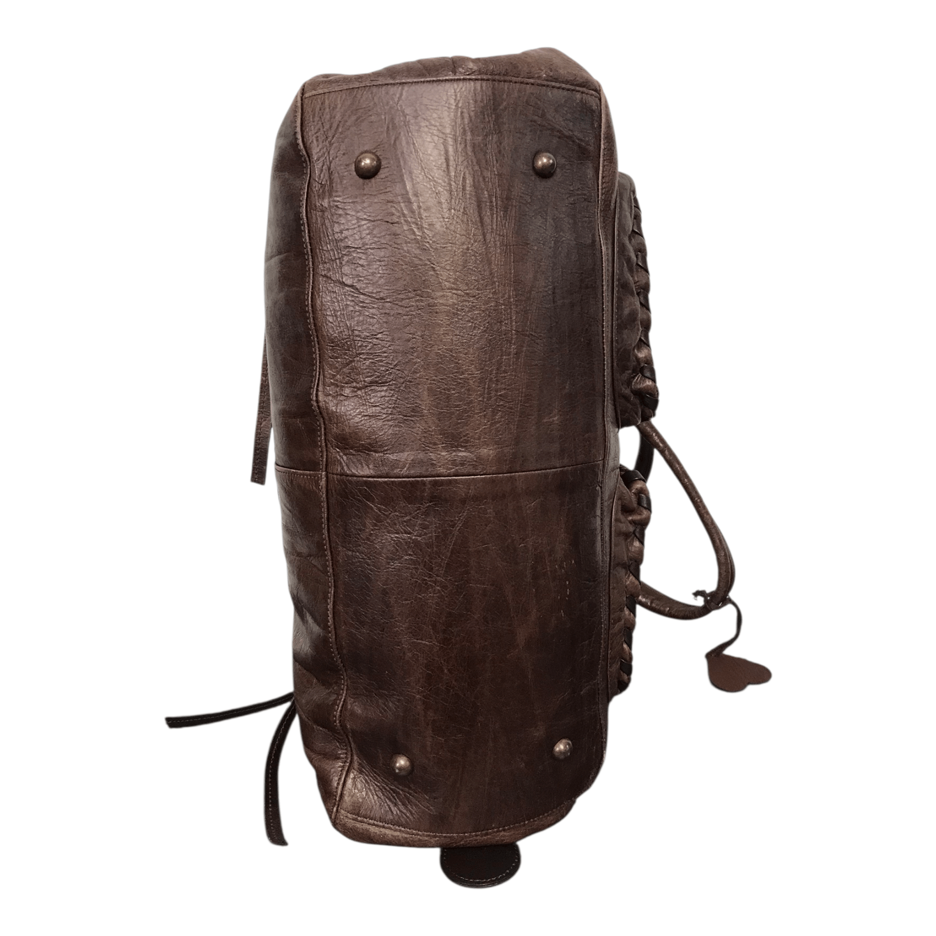 Hysteric Glamour × Japanese Brand × Leather Bouna Fortuna Studded Leather Brown Bag Size ONE SIZE - 6 Thumbnail