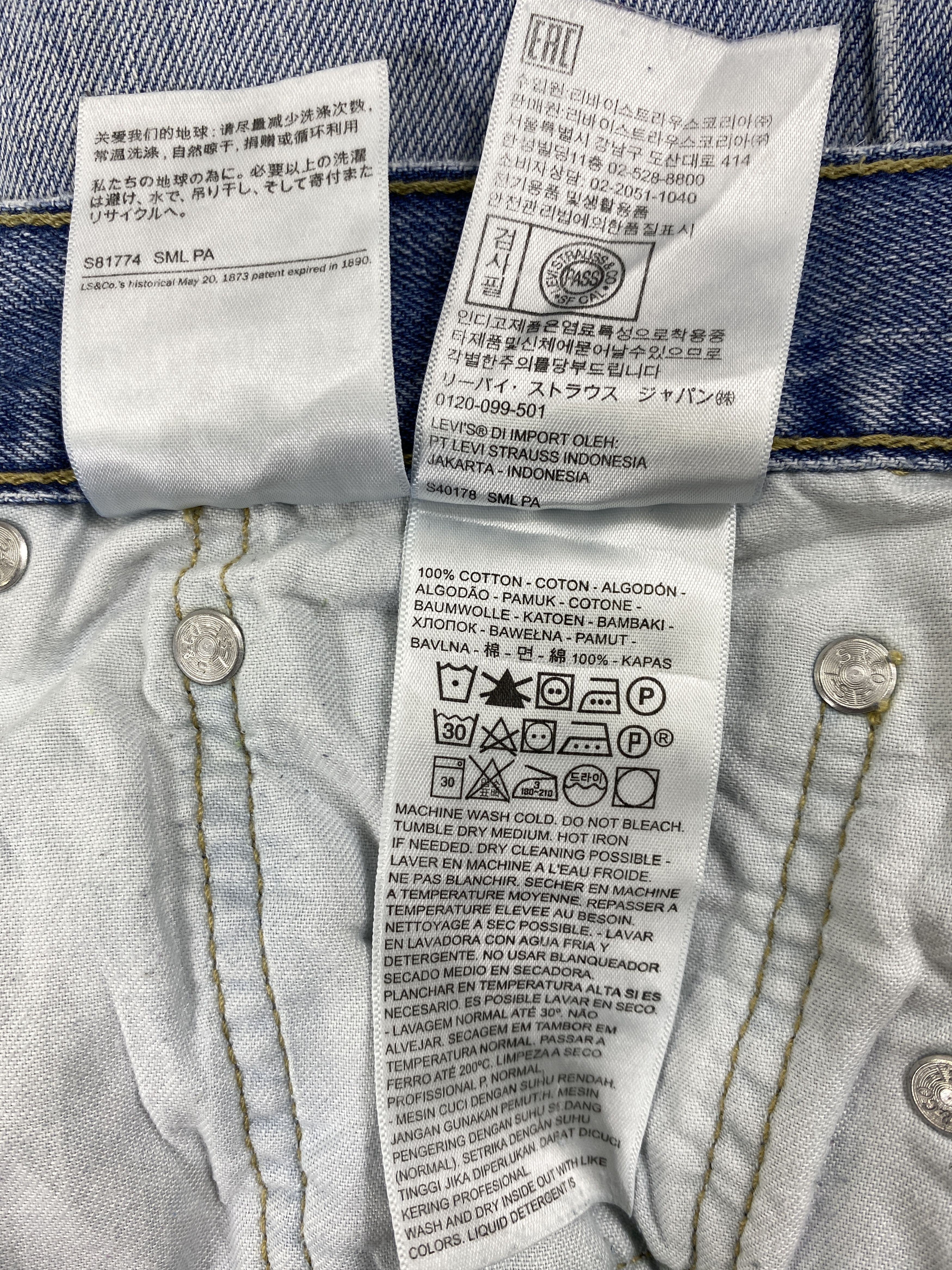 Japanese Brand Mid Blue Vintage Levi's 505 Jeans 33x29.5 Denim -SJ031 Size US 33 - 9 Thumbnail