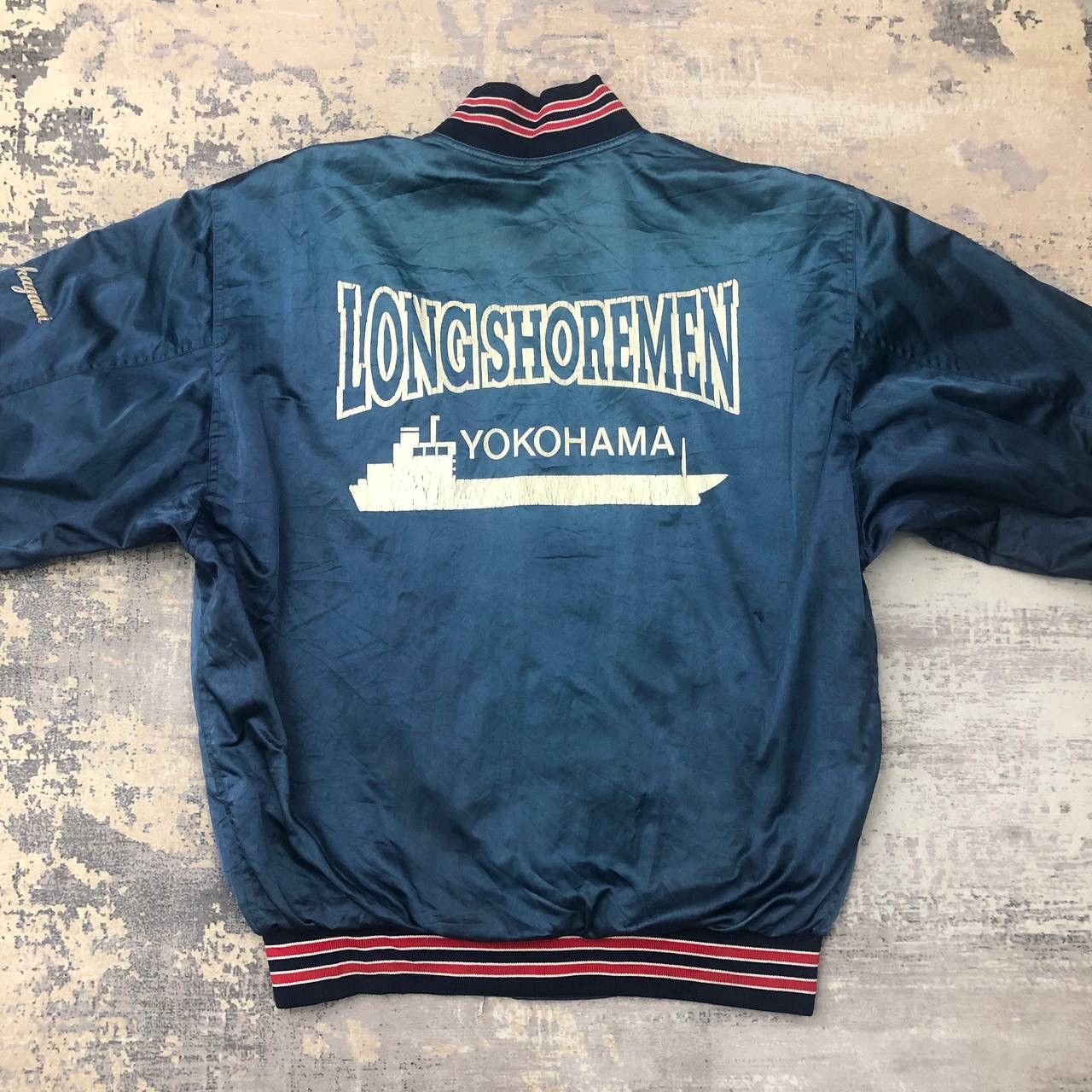 Japanese Brand × Vintage Y685. VTG BASEBALL LONGSHOREMEN YOKOHAMA SAKAGAMI JACKET Size US L / EU 52-54 / 3 - 1 Thumbnail