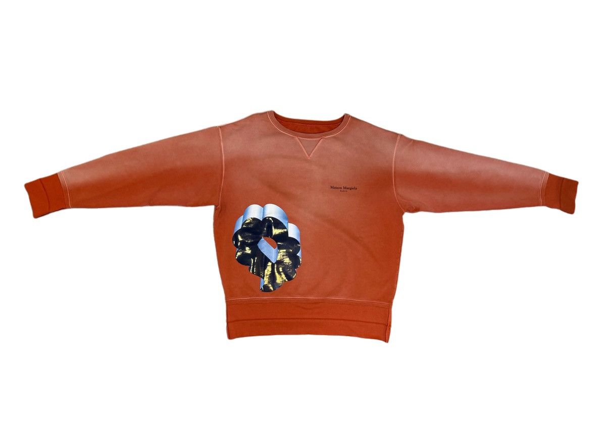 Maison Margiela Maison Margiela Logo-Print Oversized Sweatshirt Size US S / EU 44-46 / 1 - 2 Thumbnail