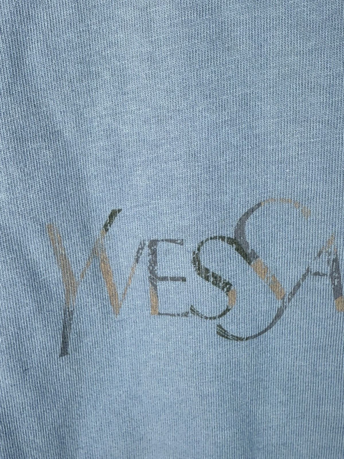Yves Saint Laurent Blue YSL T-shirt Big Logo YSL Shirt Size US L / EU 52-54 / 3 - 15 Thumbnail