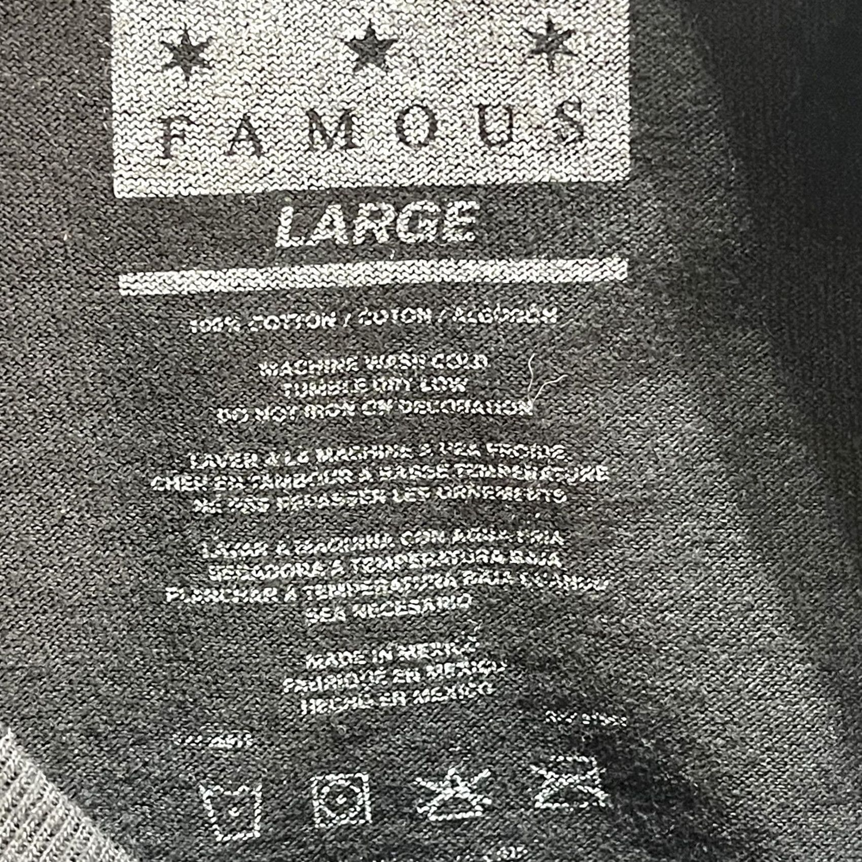 Vintage Famous Shirt Mens L Black Stars Straps Family American Flag Graphic Tee Size US L / EU 52-54 / 3 - 4 Thumbnail