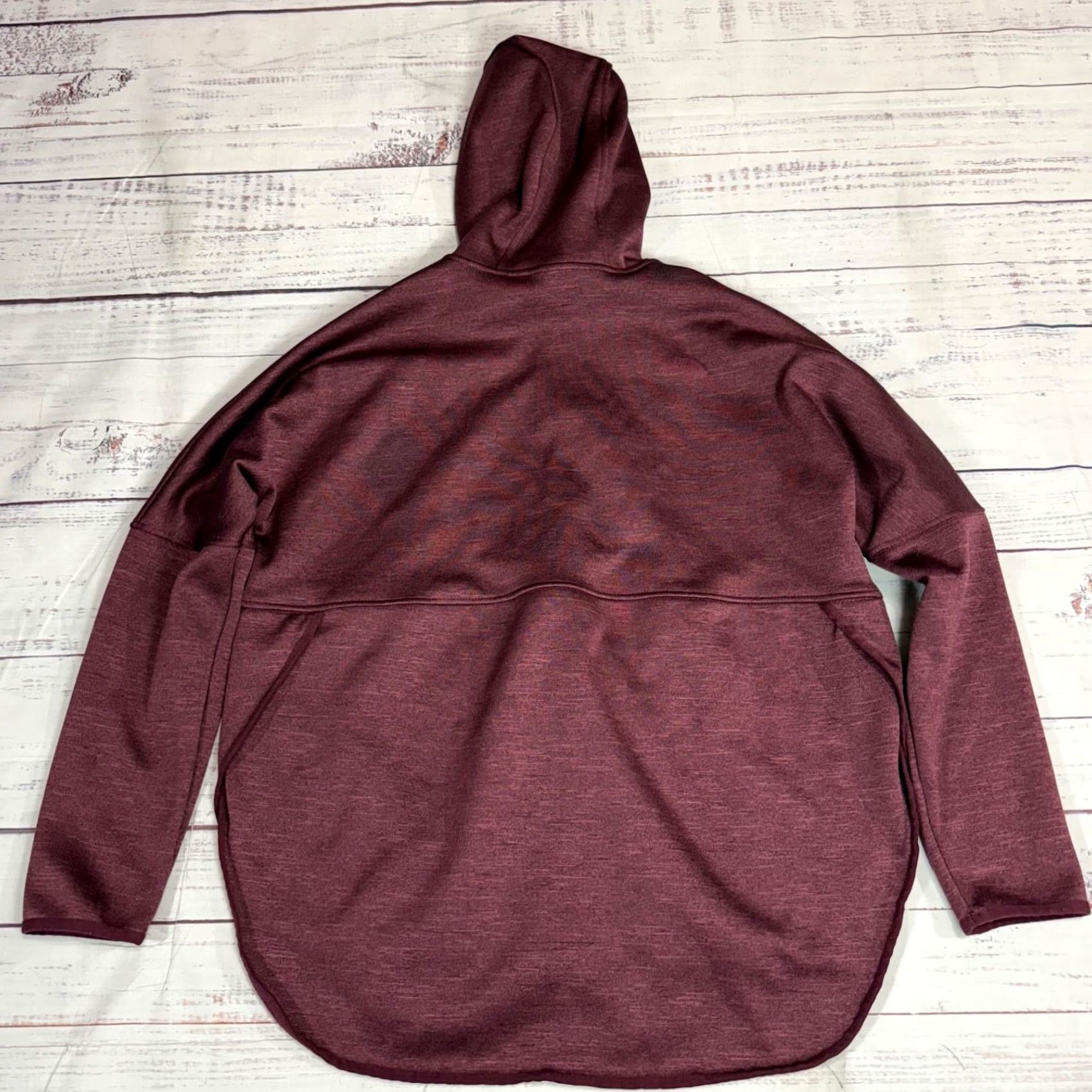 The North Face The North Face Womens Hooded Zip Front Sweatshirt M Burgundy Fleece Lined Size M / US 6-8 / IT 42-44 - 4 Thumbnail