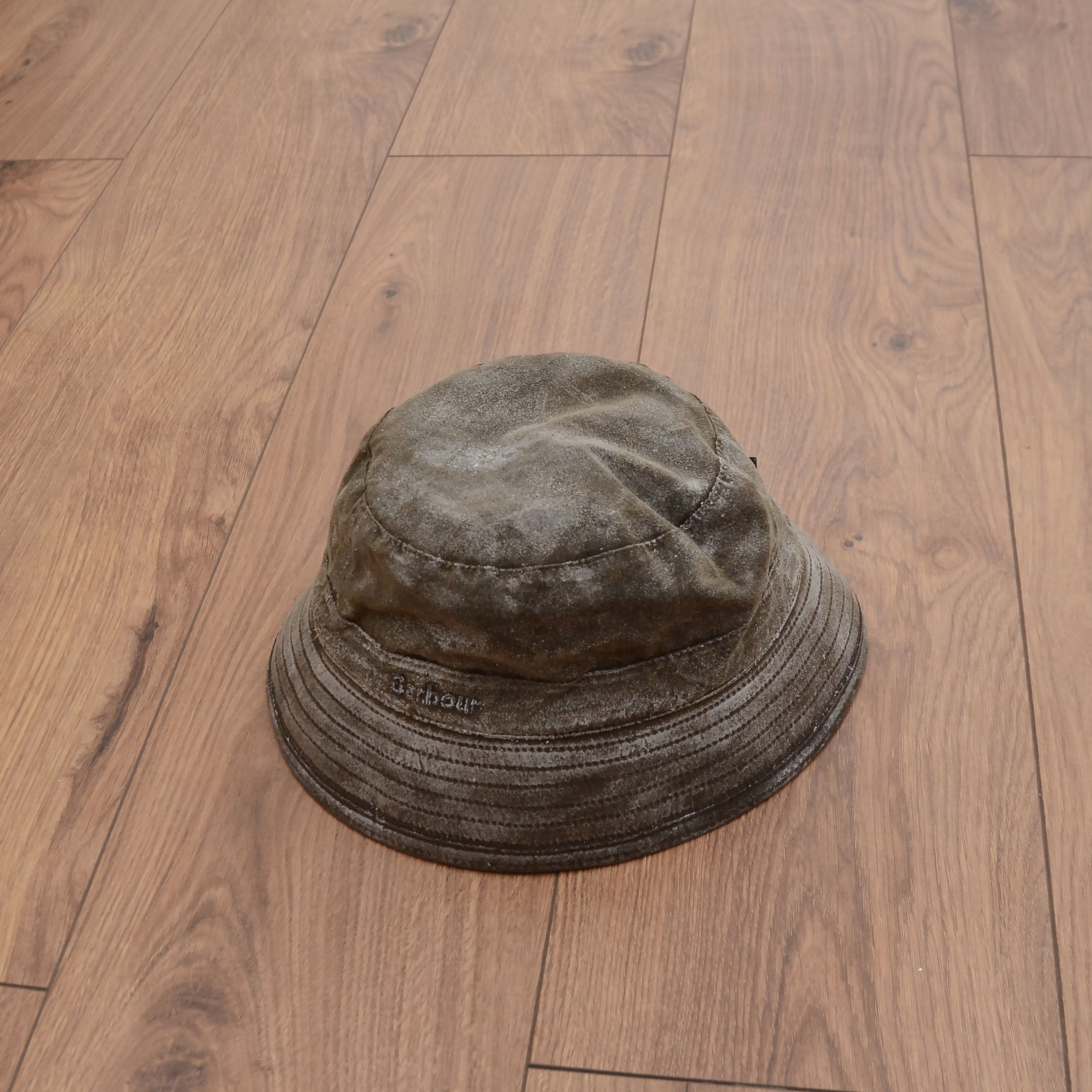 Barbour BARBOUR Waxed Cotton Bucket Hat Khaki Brown Waterproof Size ONE SIZE - 4 Thumbnail