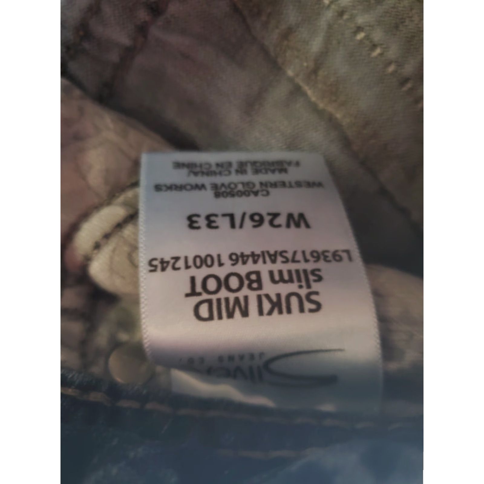 Silver Jeans Co. VINTAGE? No — Silver Jeans Suki Mid Rise Slim Boot Cut Super Stretch Denim Women's Sz W26xL33 Shirt Size 26" / US 2 / IT 38 - 5 Thumbnail