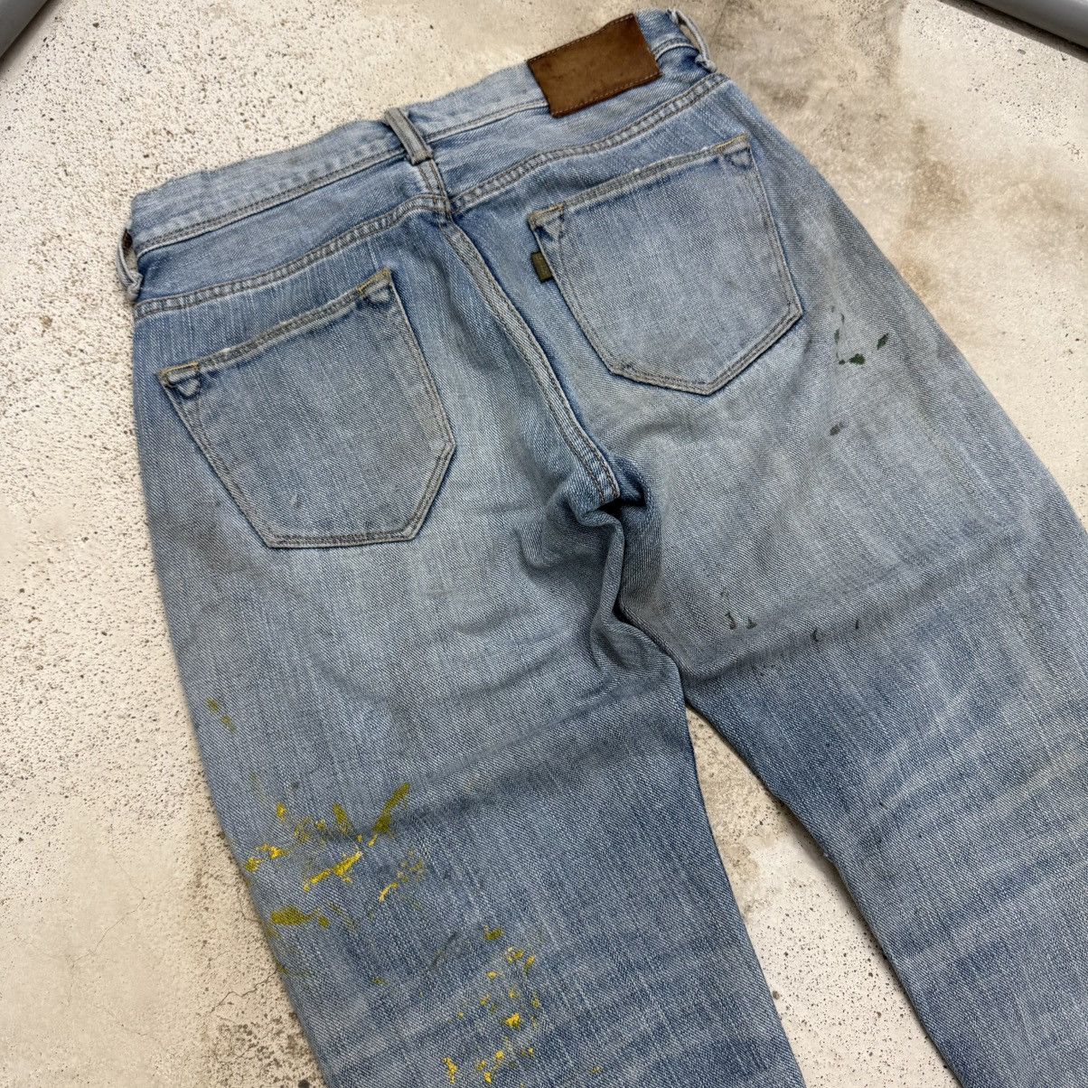 Japanese Brand Japanese Distressed Paint Splitter Dirty Denim Pants Size 27" / US 4 / IT 40 - 10 Thumbnail