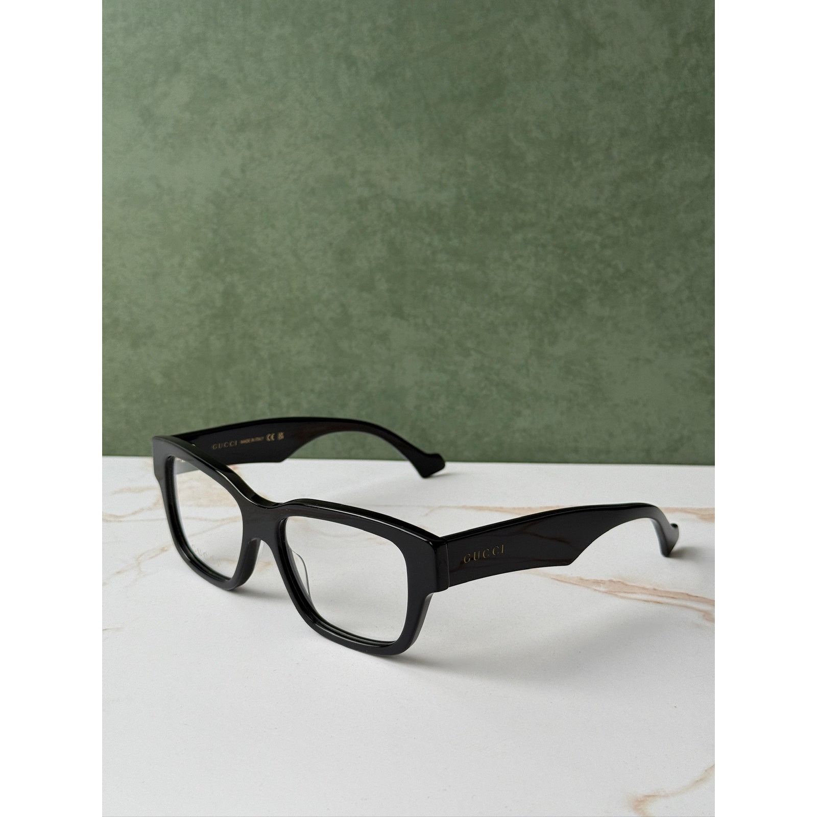 Gucci NEW Gucci GG1428O Black Unisex Square Eyeglasses Frames Size ONE SIZE - 5 Thumbnail