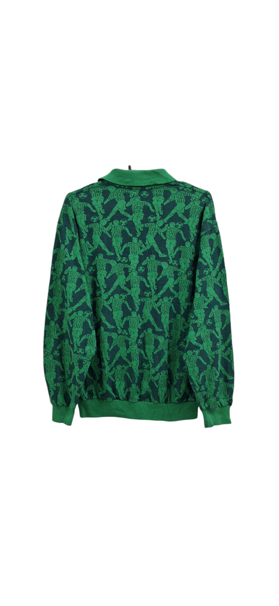 Missoni Rare Vintage Missoni Sport Fullprint Half Button Sweatshirt Size US XS / EU 42 / 0 - 6 Thumbnail