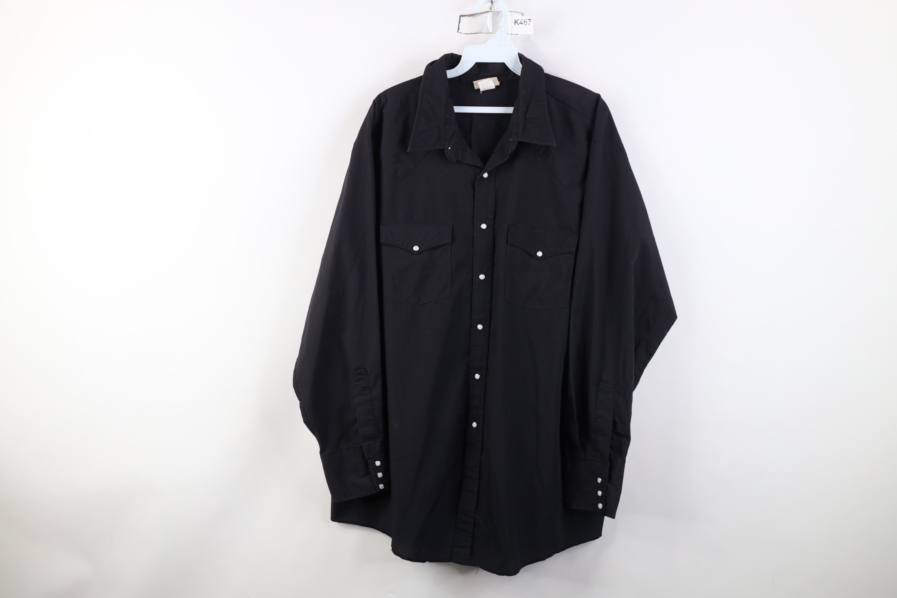 Vintage Vintage 90s Rockabilly Western Cowgirl Snap Button Shirt USA Size 3XL / US 20-22 - 1 Thumbnail