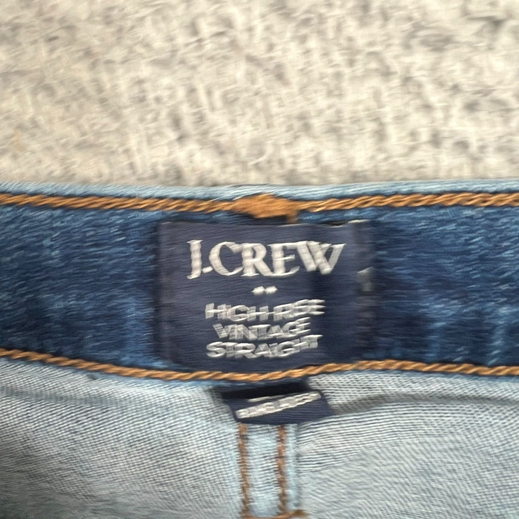 J.Crew J.Crew High Rise Vintage Straight Womens 28 Dark wash Jeans Size 30" / US 8 / IT 44 - 5 Thumbnail