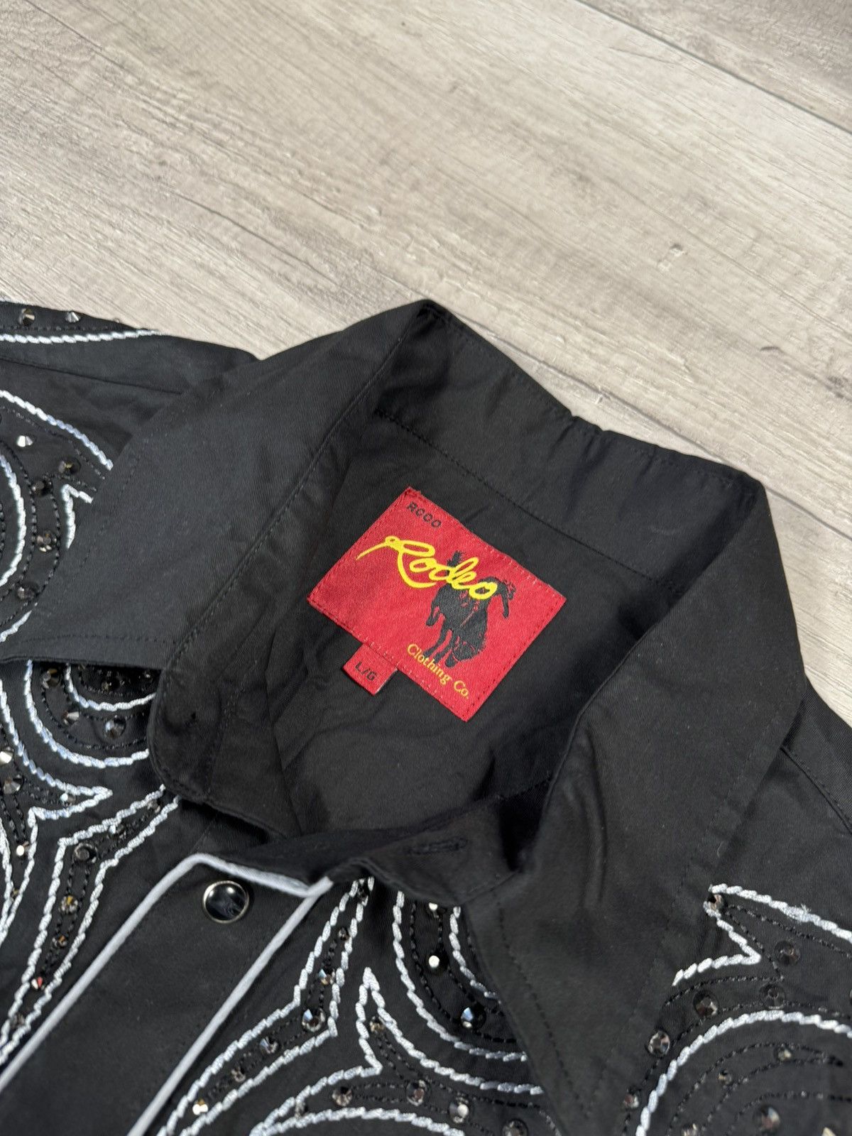If Six Was Nine Rodeo Western Shirt Vintage 90s Bar C Ranchwear style USA Size US L / EU 52-54 / 3 - 3 Thumbnail