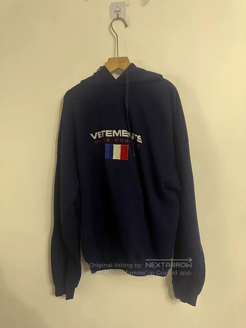 Vetements VETEMENTS French Flag Hoodie Size US XS / EU 42 / 0 - 1 Thumbnail