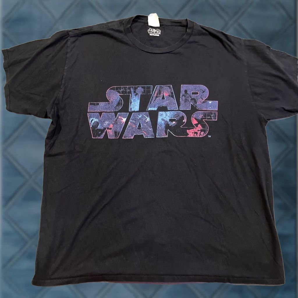Star Wars VINTAGE Star Wars Classic Logo T Shirt Men’s XL Black Cotton Short Sleeve Crew Neck Graphic Tee Logo Star Wars Tag Men XL Mens Size US XL / EU 56 / 4 - 1 Thumbnail