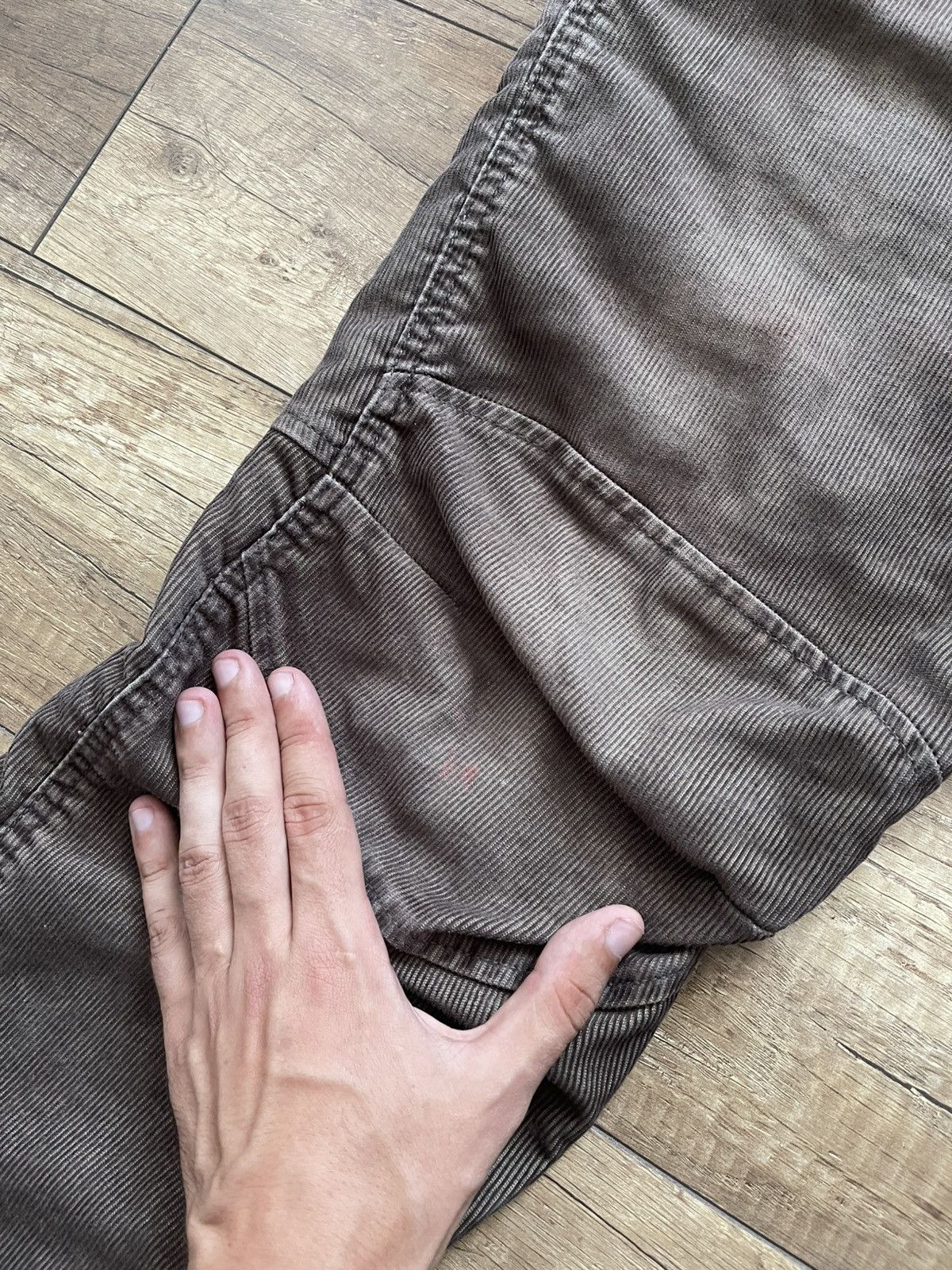 G-Star G Star Raw Vintage Cargo Velvet Pants Big Logo Size US 31 - 20 Thumbnail
