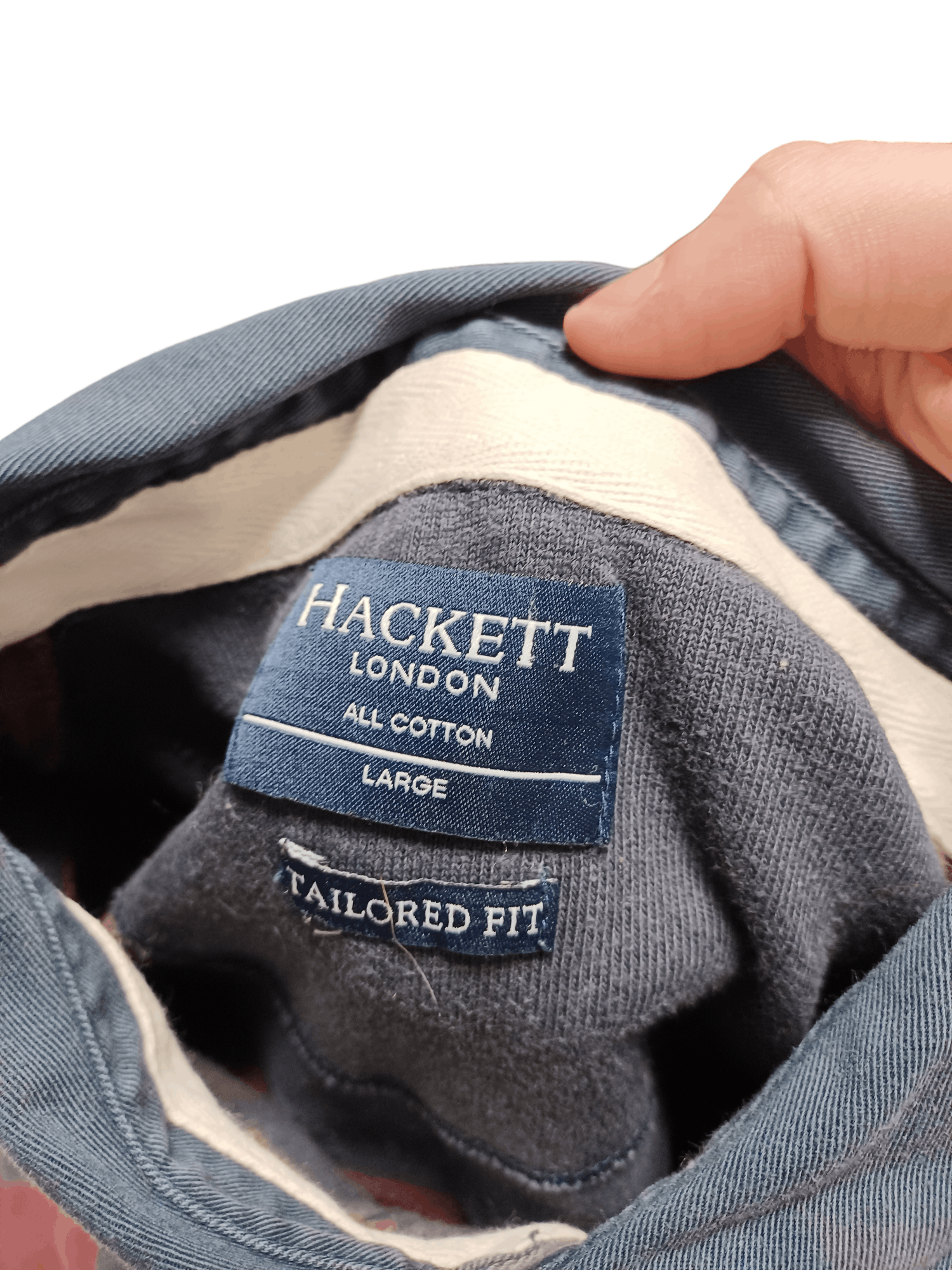 Hackett #10 FANTASTIC HACKETT EMBROIDERED RUGBY LONGSLEEVE POLO SHRT Size US L / EU 52-54 / 3 - 4 Thumbnail