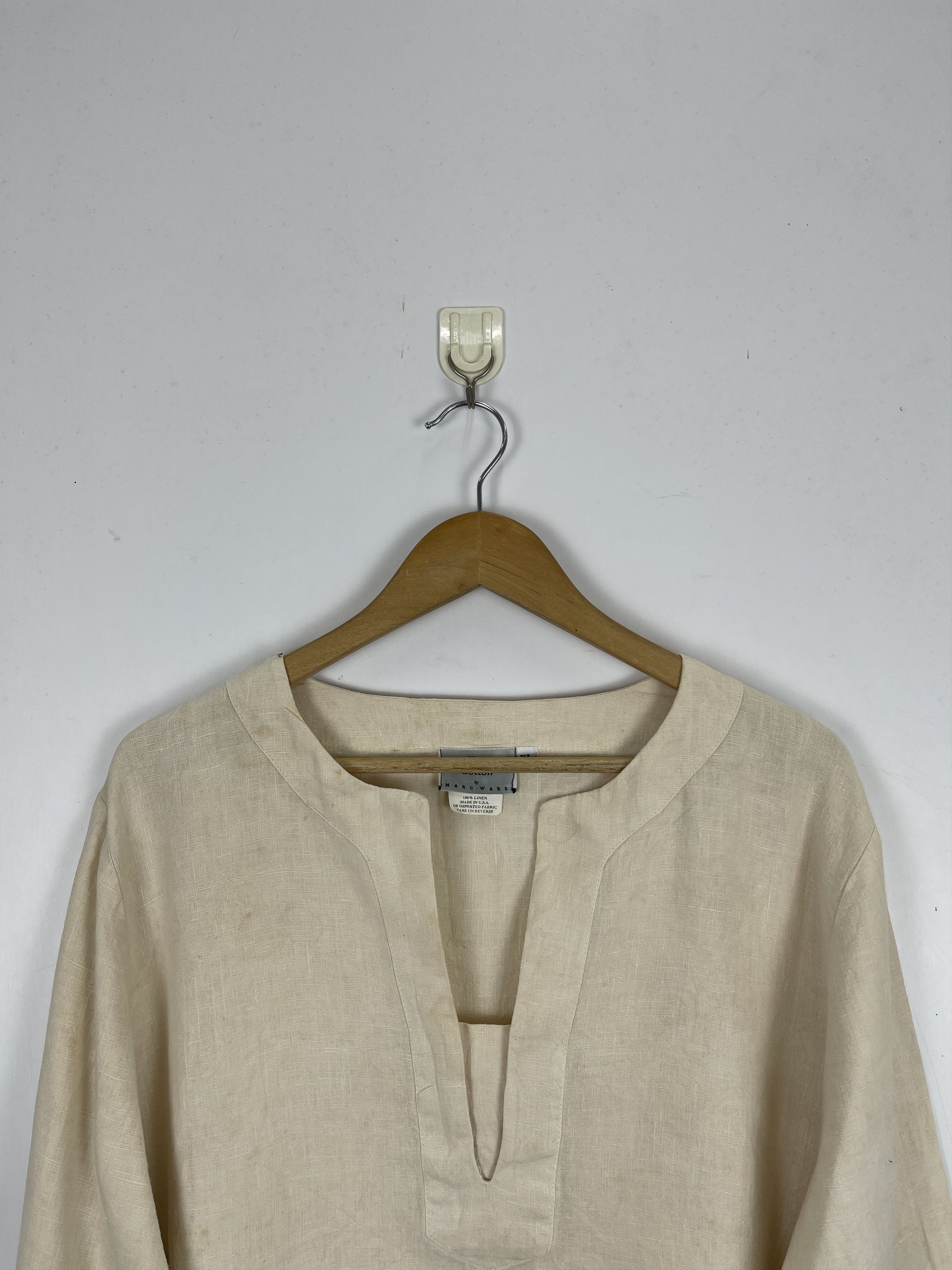 Mexicana × Vintage Vintage 70s Pure Linen Made In Usa T Shirt Size US XL / EU 56 / 4 - 2 Thumbnail